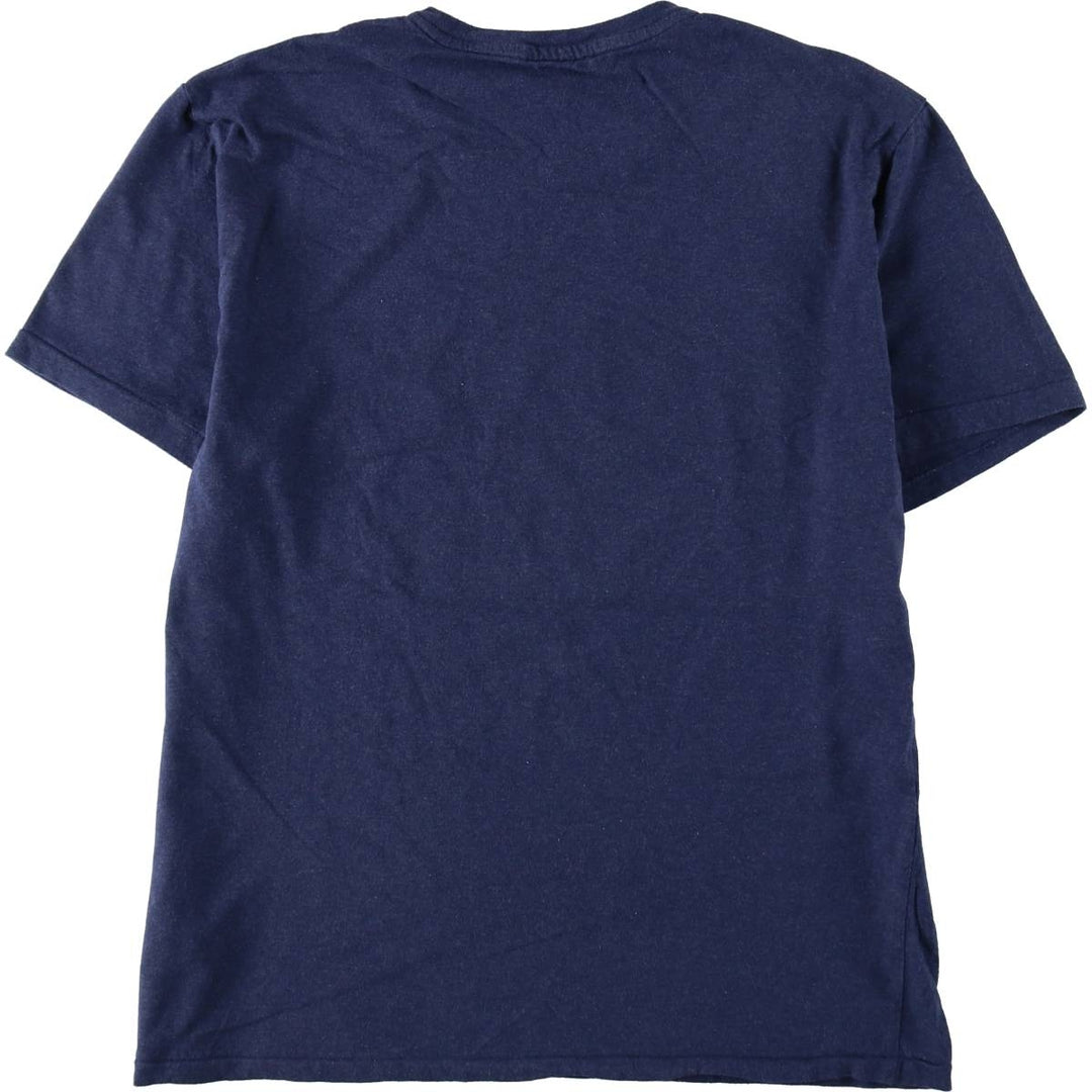Ralph Lauren POLO RALPH LAUREN short-sleeved logo T-shirt, men's size L cotton navy blue type Vintage Second Hand