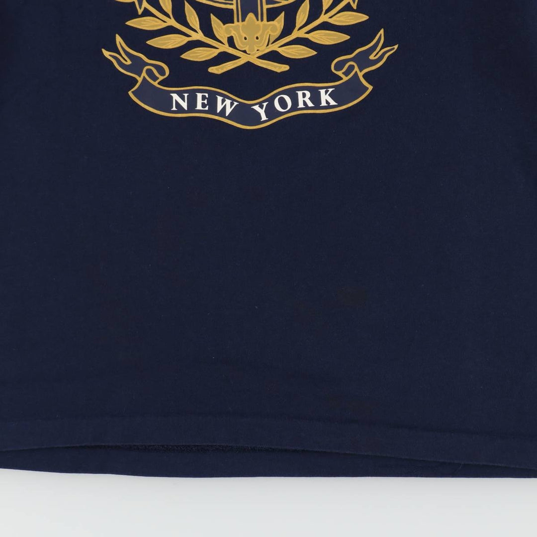 Ralph Lauren POLO RALPH LAUREN Short-Sleeve Printed T-Shirt, Men's Size S (approx.) cotton navy blue type Vintage Second Hand