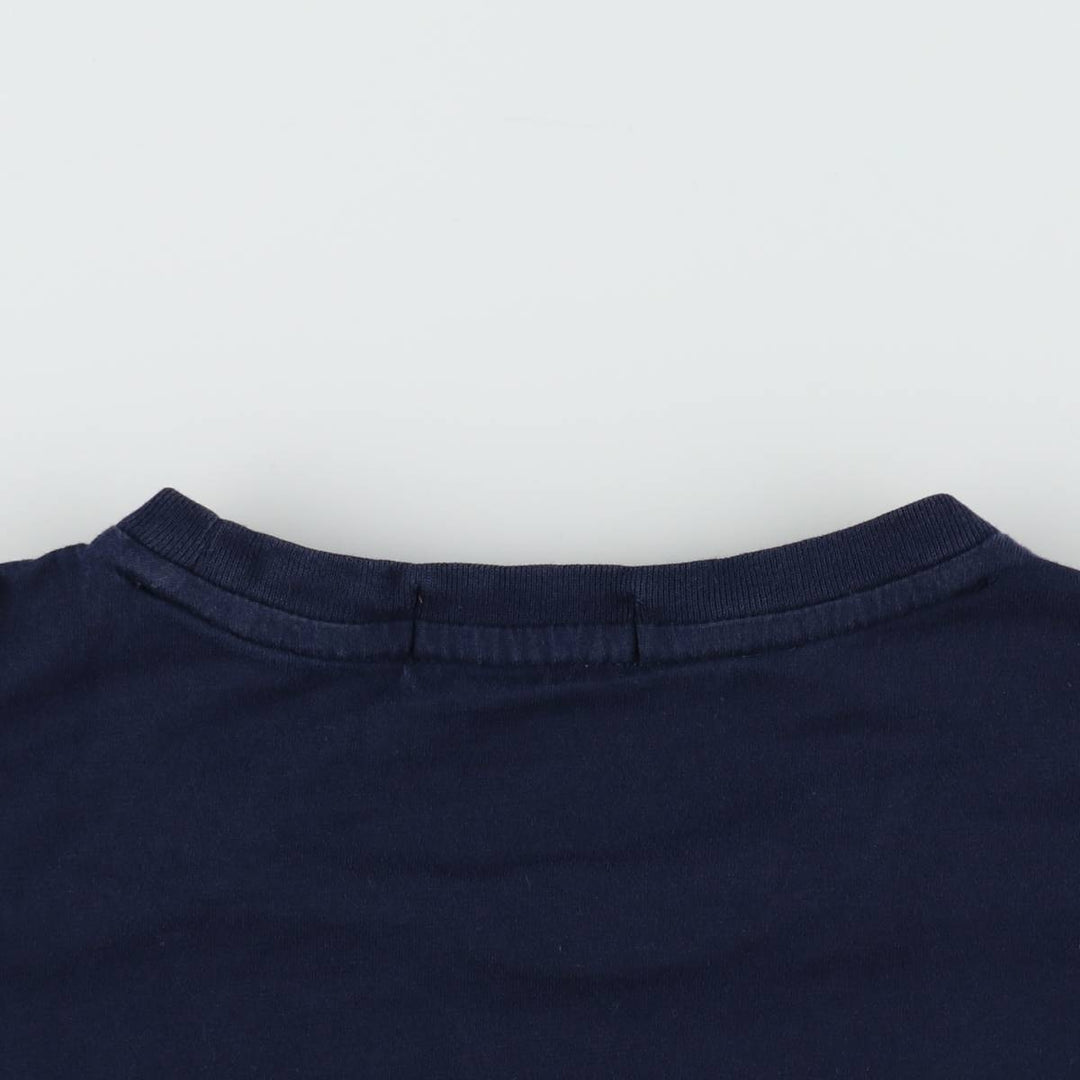Ralph Lauren POLO RALPH LAUREN Short-Sleeve Printed T-Shirt, Men's Size S (approx.) cotton navy blue type Vintage Second Hand