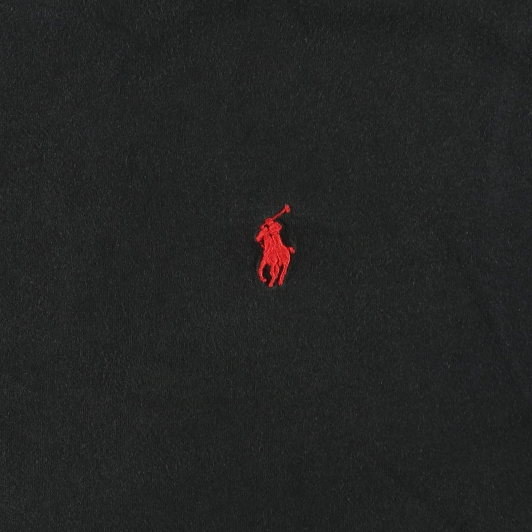 Ralph Lauren POLO by Ralph Lauren short sleeve one point logo T-shirt men's M size cotton black type Vintage Second Hand