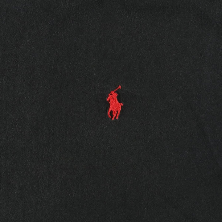 Ralph Lauren POLO by Ralph Lauren short sleeve one point logo T-shirt men's M size cotton black type Vintage Second Hand