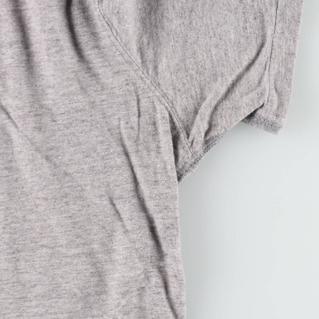 Ralph Lauren POLO by Ralph Lauren Henley neck short-sleeved T-shirt with a single logo, men's size XL equivalent. cotton gray type Vintage Second Hand