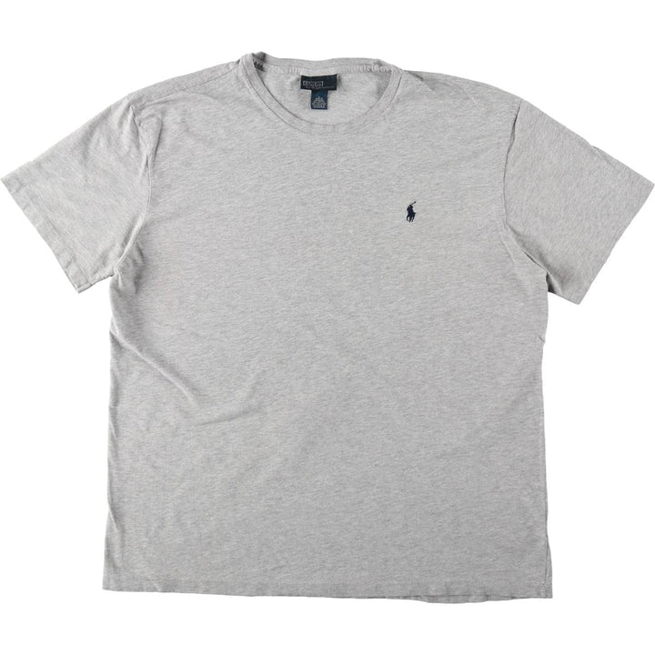 Ralph Lauren POLO by Ralph Lauren short sleeve one point logo T-shirt men's L size cotton gray type Vintage Second Hand