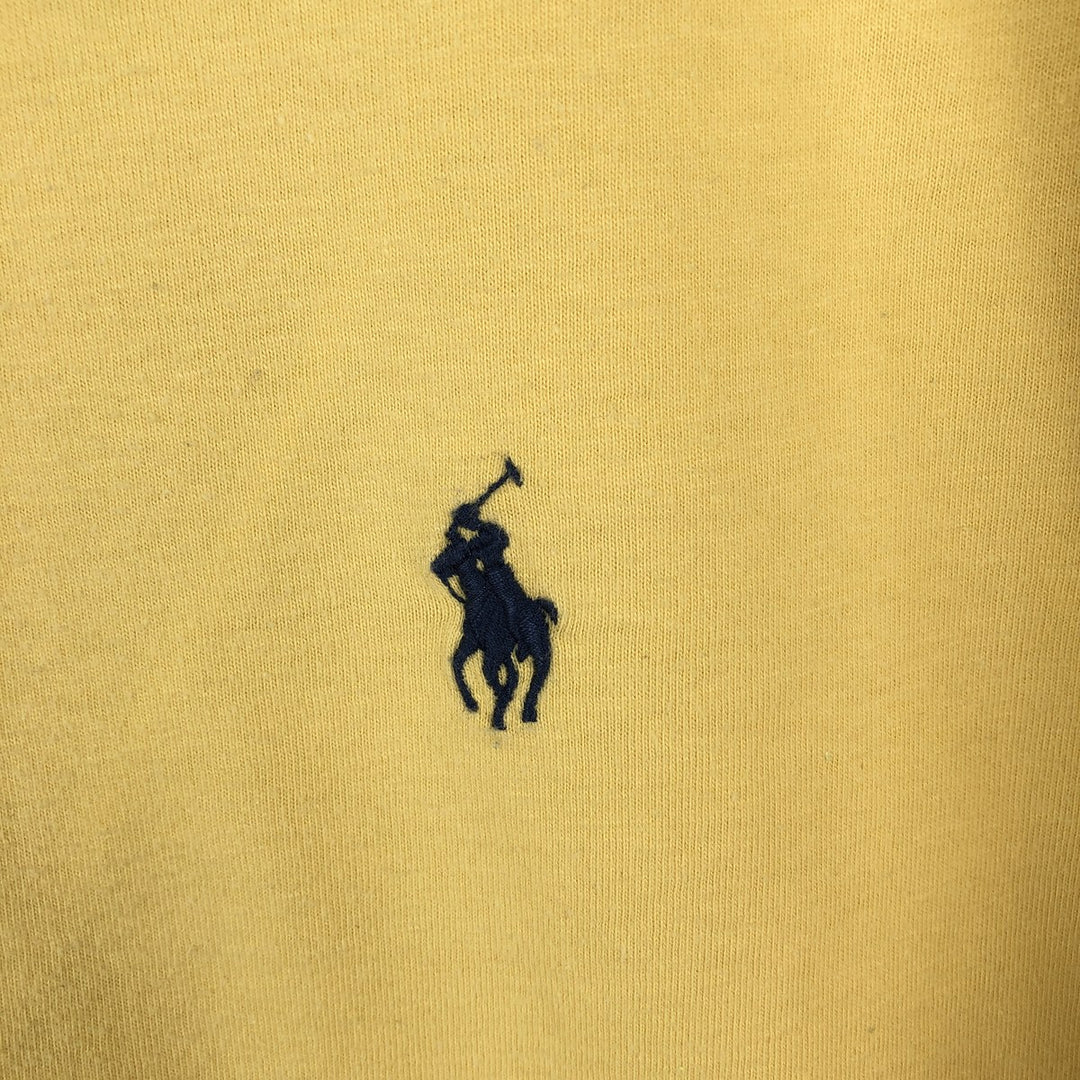 Ralph Lauren POLO by Ralph Lauren short sleeve one point logo T-shirt men's L size cotton yellow type Vintage Second Hand