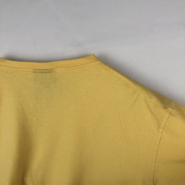 Ralph Lauren POLO by Ralph Lauren short sleeve one point logo T-shirt men's L size cotton yellow type Vintage Second Hand