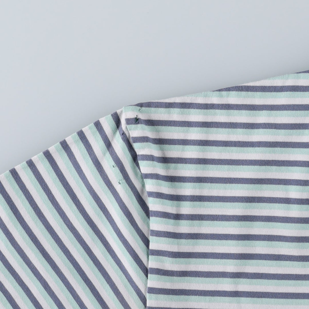 Ralph Lauren POLO RALPH LAUREN CLASSIC FIT Short-Sleeve Striped T-Shirt, Men's Size S (approx.) unclear white type Vintage Second Hand