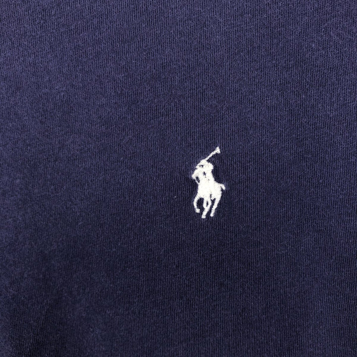 Ralph Lauren POLO by Ralph Lauren short sleeve one point logo T-shirt men's M size cotton Purple type blue-purple Vintage Second Hand