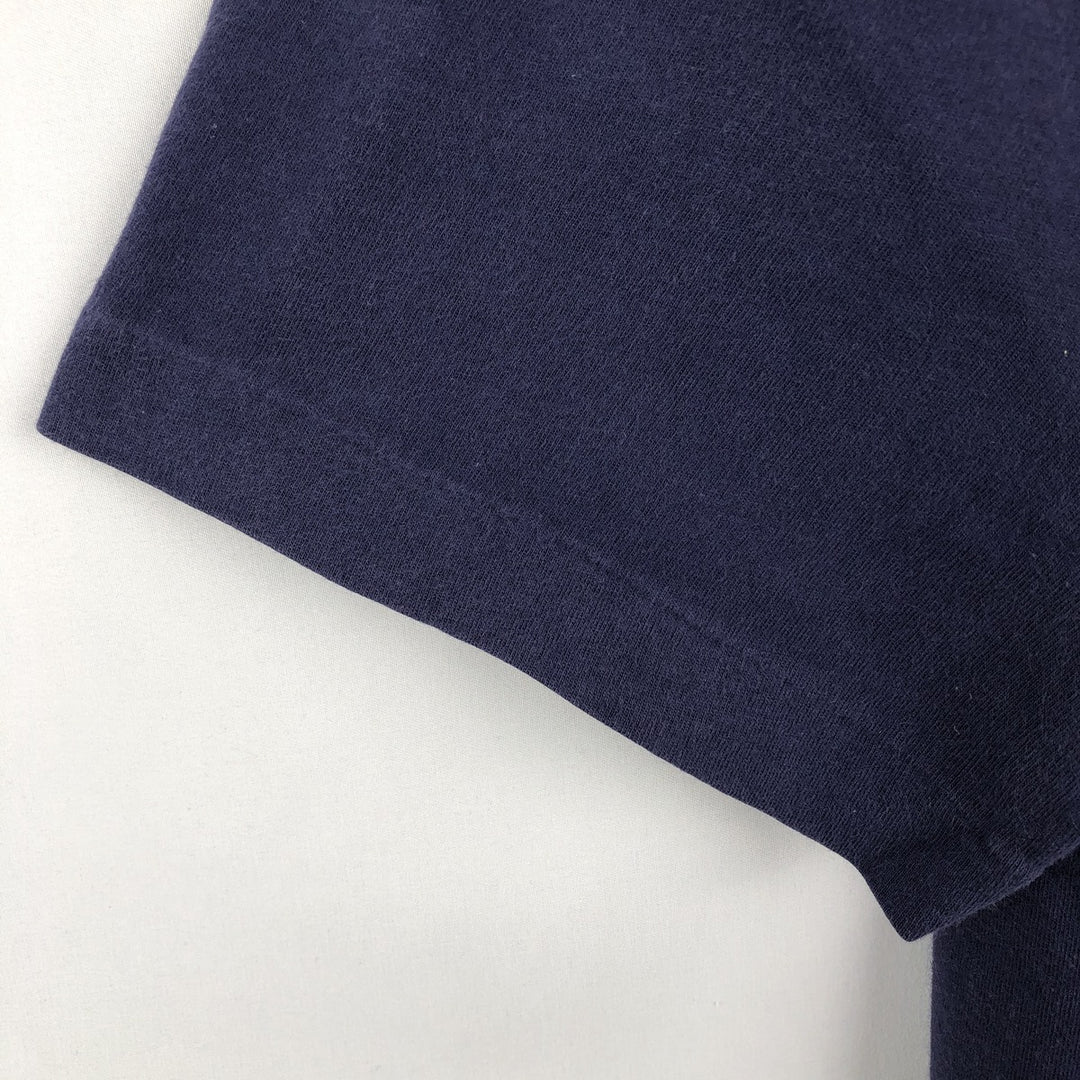 Ralph Lauren POLO by Ralph Lauren short sleeve one point logo T-shirt men's M size cotton Purple type blue-purple Vintage Second Hand