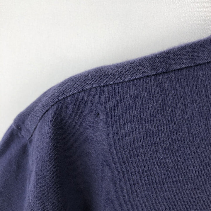 Ralph Lauren POLO by Ralph Lauren short sleeve one point logo T-shirt men's M size cotton Purple type blue-purple Vintage Second Hand