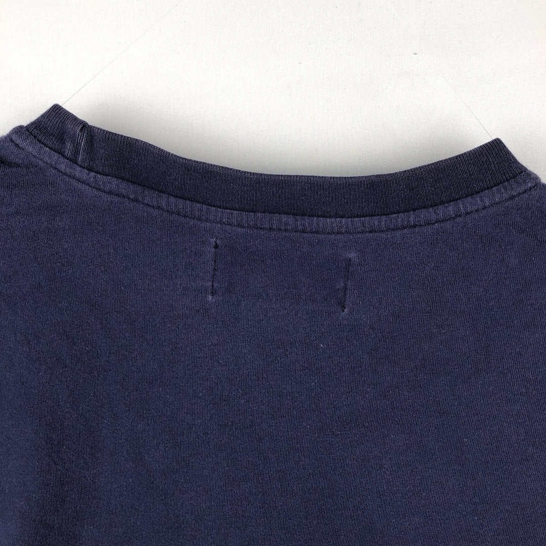 Ralph Lauren POLO by Ralph Lauren short sleeve one point logo T-shirt men's M size cotton Purple type blue-purple Vintage Second Hand