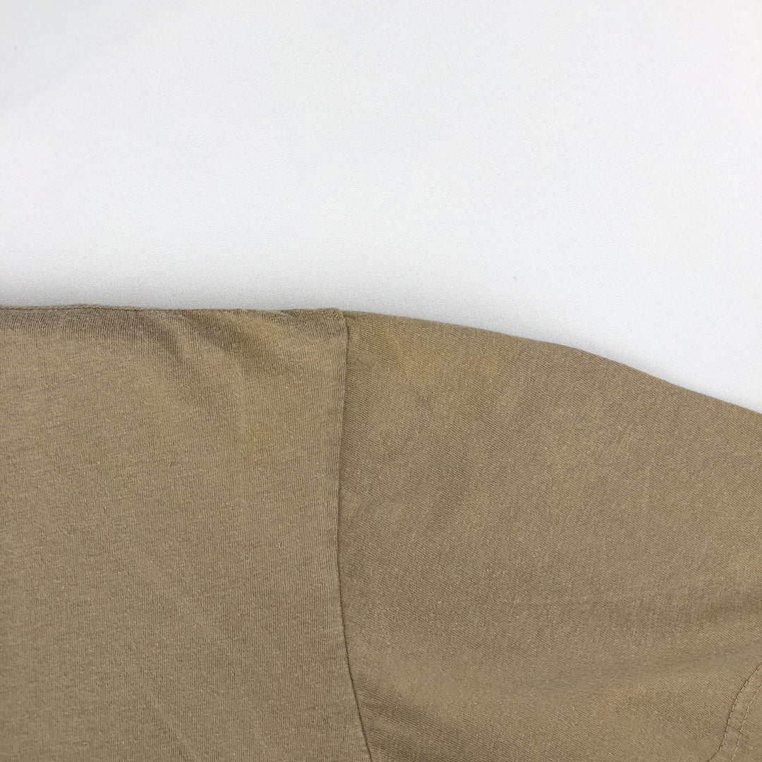 Ralph Lauren POLO by Ralph Lauren short sleeve one point logo T-shirt men's L size cotton Khaki type beige Vintage Second Hand