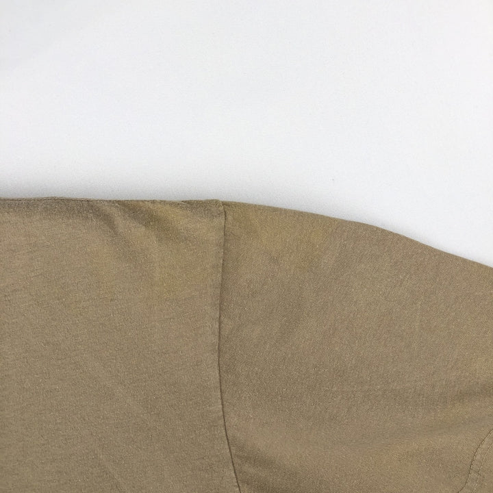 Ralph Lauren POLO by Ralph Lauren short sleeve one point logo T-shirt men's L size cotton Khaki type beige Vintage Second Hand