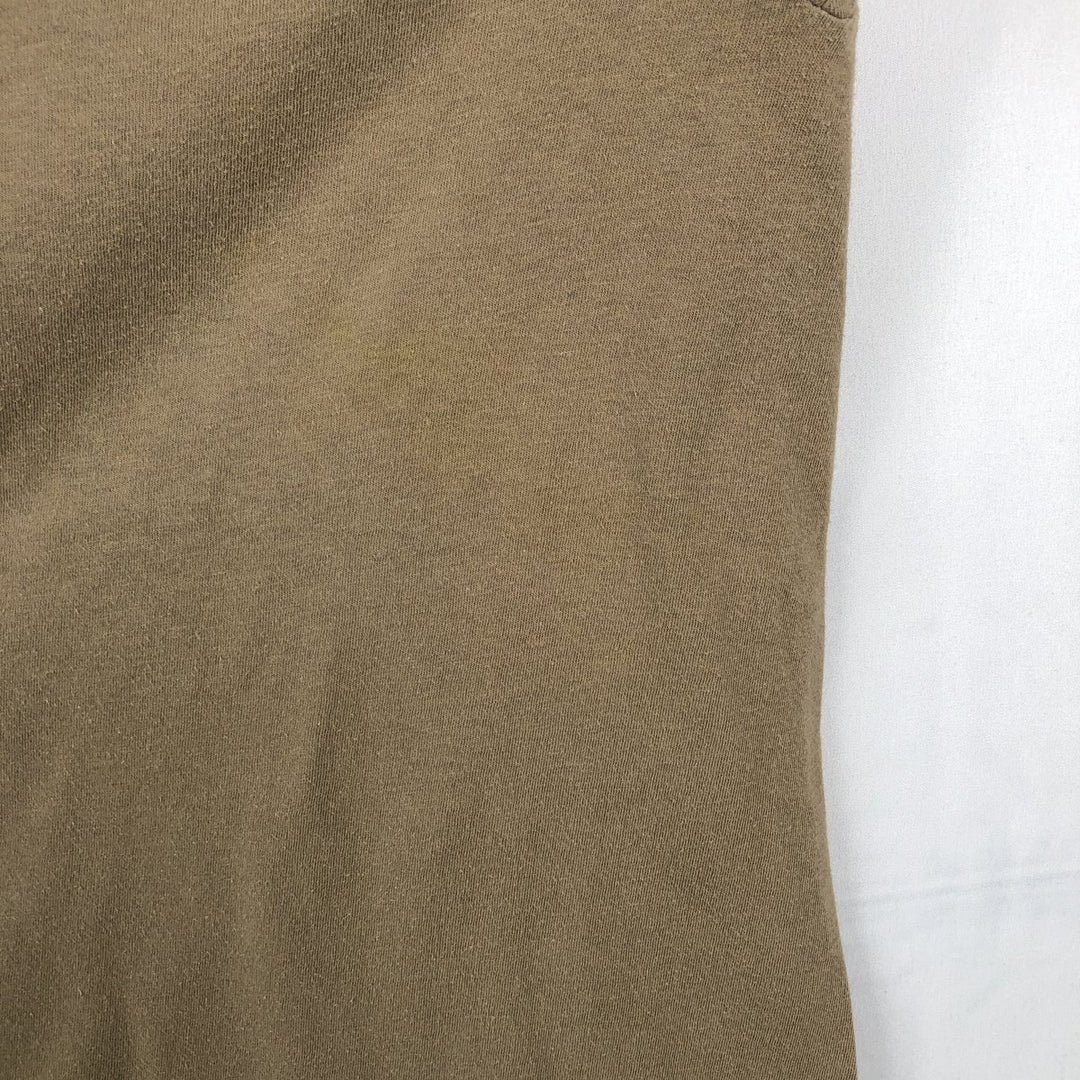 Ralph Lauren POLO by Ralph Lauren short sleeve one point logo T-shirt men's L size cotton Khaki type beige Vintage Second Hand