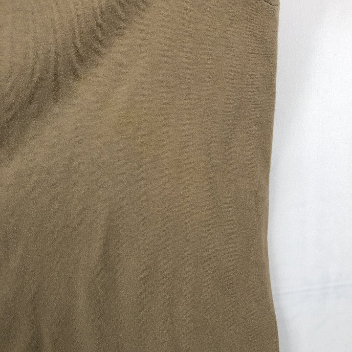 Ralph Lauren POLO by Ralph Lauren short sleeve one point logo T-shirt men's L size cotton Khaki type beige Vintage Second Hand