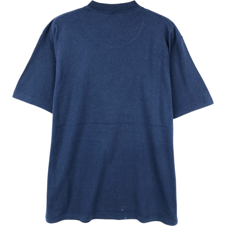 70s-80'S Jerzees by Russell Tony Packo's Cafe Advertising T-Shirt, Made in USA, Men's Size L (approx.), Vintage polyester navy blue type Vintage Second Hand