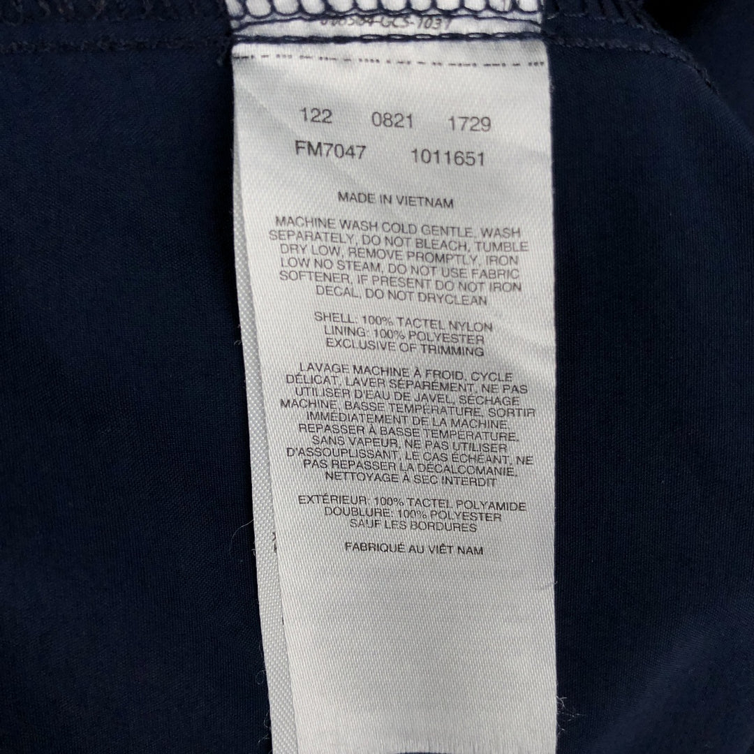 Columbia PFG BAHAMA OMNI-SHADE Button-Down Short-Sleeve Fishing Shirt (Men's XL equivalent) Nylon navy blue type Vintage Second Hand