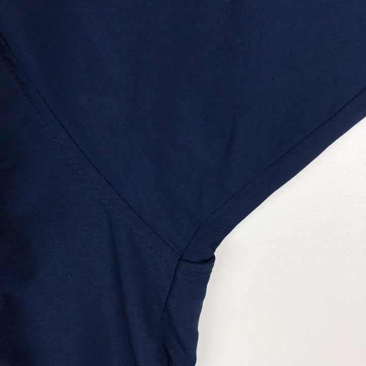 Columbia PFG BAHAMA OMNI-SHADE Button-Down Short-Sleeve Fishing Shirt (Men's XL equivalent) Nylon navy blue type Vintage Second Hand