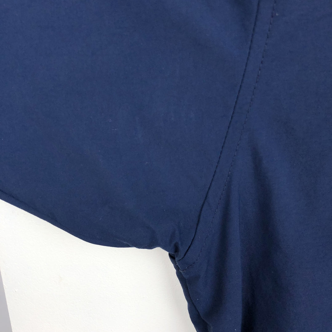 Columbia PFG BAHAMA OMNI-SHADE Button-Down Short-Sleeve Fishing Shirt (Men's XL equivalent) Nylon navy blue type Vintage Second Hand