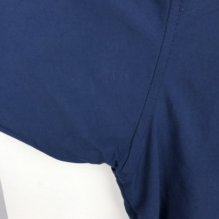 Columbia PFG BAHAMA OMNI-SHADE Button-Down Short-Sleeve Fishing Shirt (Men's XL equivalent) Nylon navy blue type Vintage Second Hand