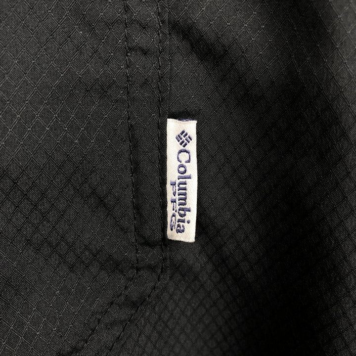 Columbia PFG Omni-Shade Open Collar Ripstop Short Sleeve Fishing Shirt, Box Shirt, Men's XL equivalent. polyester black type Vintage Second Hand