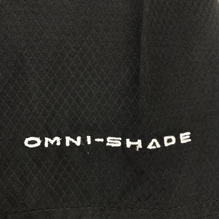 Columbia PFG OMNI-SHADE Ripstop Open Collar Short Sleeve Fishing Shirt (Men's Size M) polyester black type Vintage Second Hand