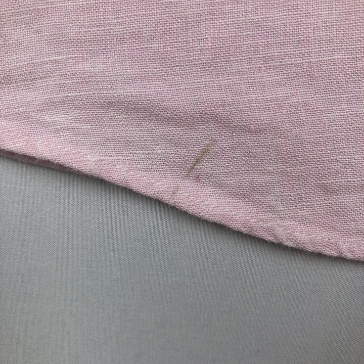 Brooks Brothers 1818 short sleeve linen button down shirt, men's size XL linen pink type Vintage Second Hand