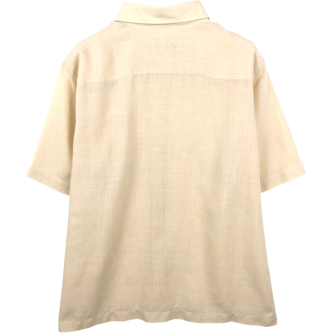 Burberry's BURBERRY LONDON Short-Sleeve Box Shirt, Men's Size L (approx.) unclear Beige type Vintage Second Hand