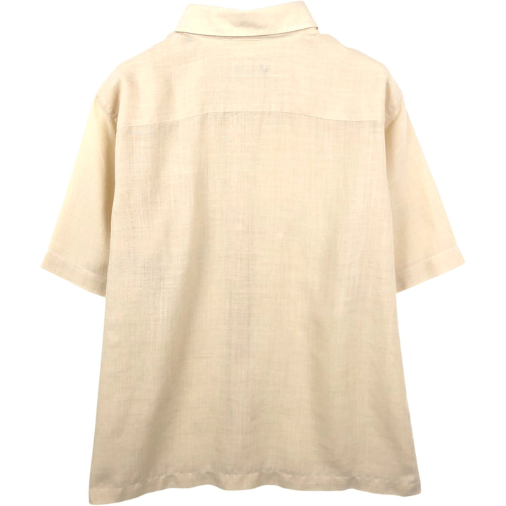 Burberry's BURBERRY LONDON Short-Sleeve Box Shirt, Men's Size L (approx.) unclear Beige type Vintage Second Hand