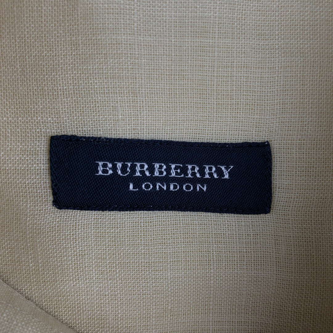 Burberry's BURBERRY LONDON Short-Sleeve Box Shirt, Men's Size L (approx.) unclear Beige type Vintage Second Hand