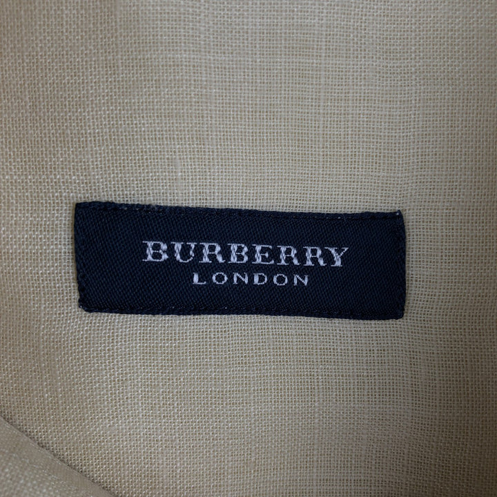 Burberry's BURBERRY LONDON Short-Sleeve Box Shirt, Men's Size L (approx.) unclear Beige type Vintage Second Hand