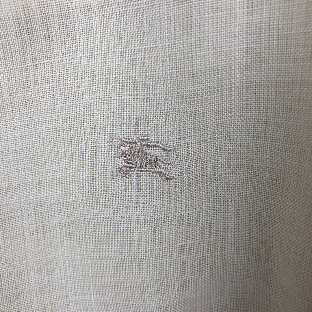 Burberry's BURBERRY LONDON Short-Sleeve Box Shirt, Men's Size L (approx.) unclear Beige type Vintage Second Hand