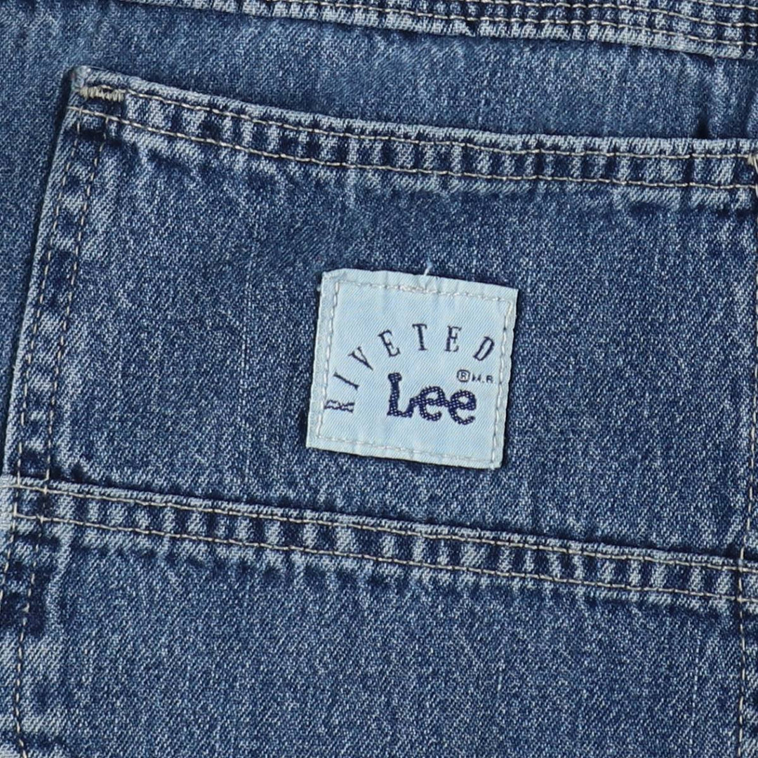90'S Lee RIVETED Tapered Denim Pants, Made in USA, Men's W36 (approx.), Vintage cotton blue type Vintage Second Hand