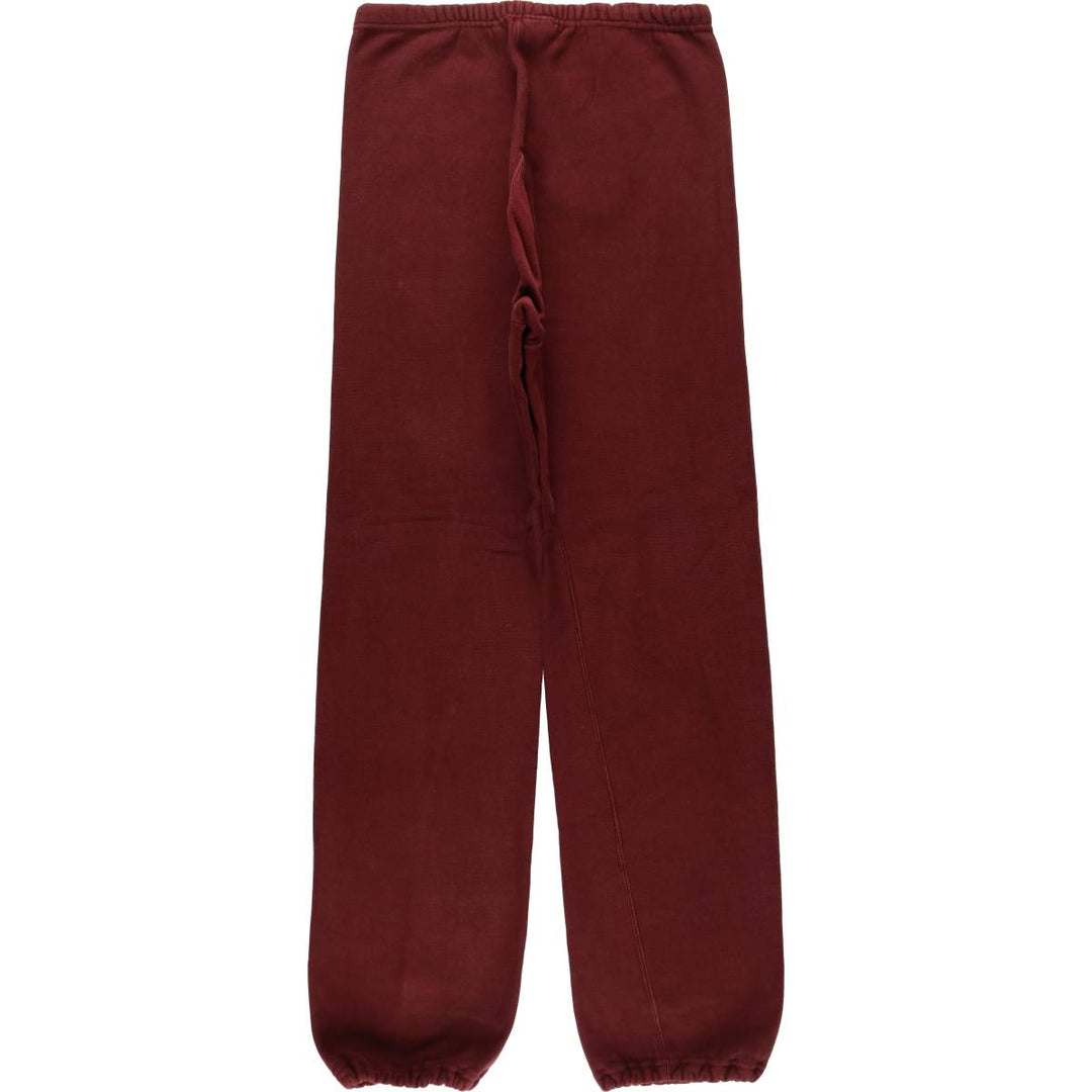 80'S Champion Reverse Weave Tricot Tag Sweatpants, Made in USA, Men's Size L (Equivalent), Vintage cotton wine-red Vintage Second Hand
