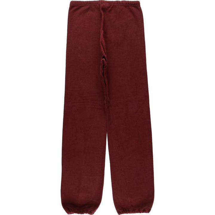 80'S Champion Reverse Weave Tricot Tag Sweatpants, Made in USA, Men's Size L (Equivalent), Vintage cotton wine-red Vintage Second Hand