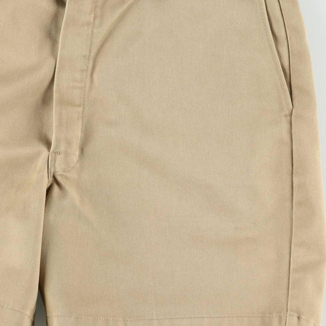 70s-80'S LL Bean Chino Shorts, Made in USA, Men's Size W34 (approx.), Vintage polyester Beige type Vintage Second Hand