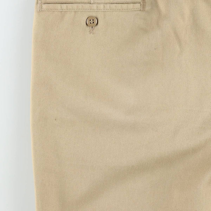 70s-80'S LL Bean Chino Shorts, Made in USA, Men's Size W34 (approx.), Vintage polyester Beige type Vintage Second Hand