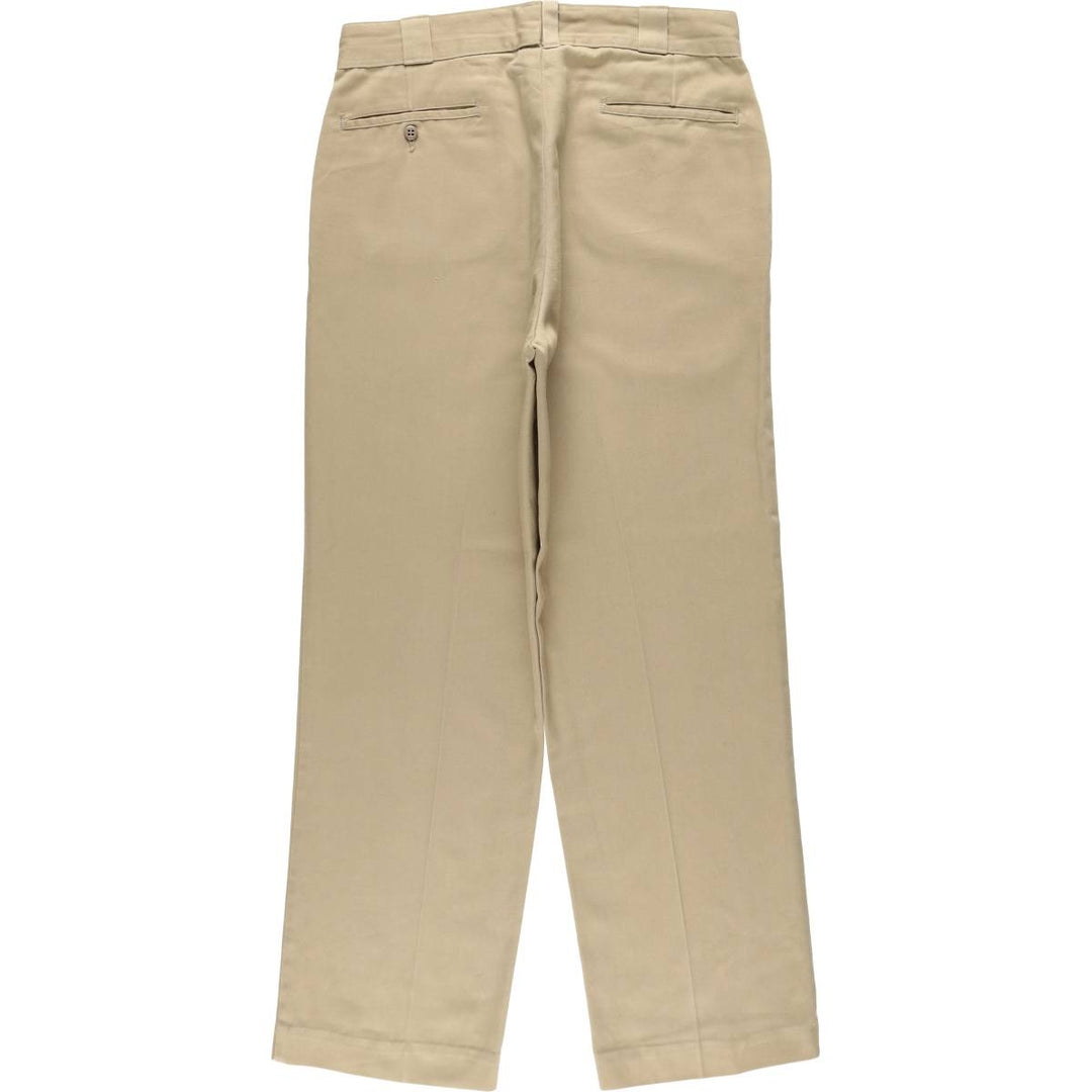 1980'S L.L.Bean Dickies Work Pants, Men's Size W33 (approx.), Vintage unclear Beige type Vintage Second Hand