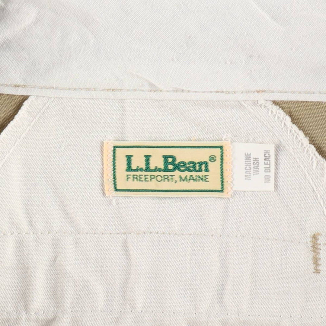 1980'S L.L.Bean Dickies Work Pants, Men's Size W33 (approx.), Vintage unclear Beige type Vintage Second Hand