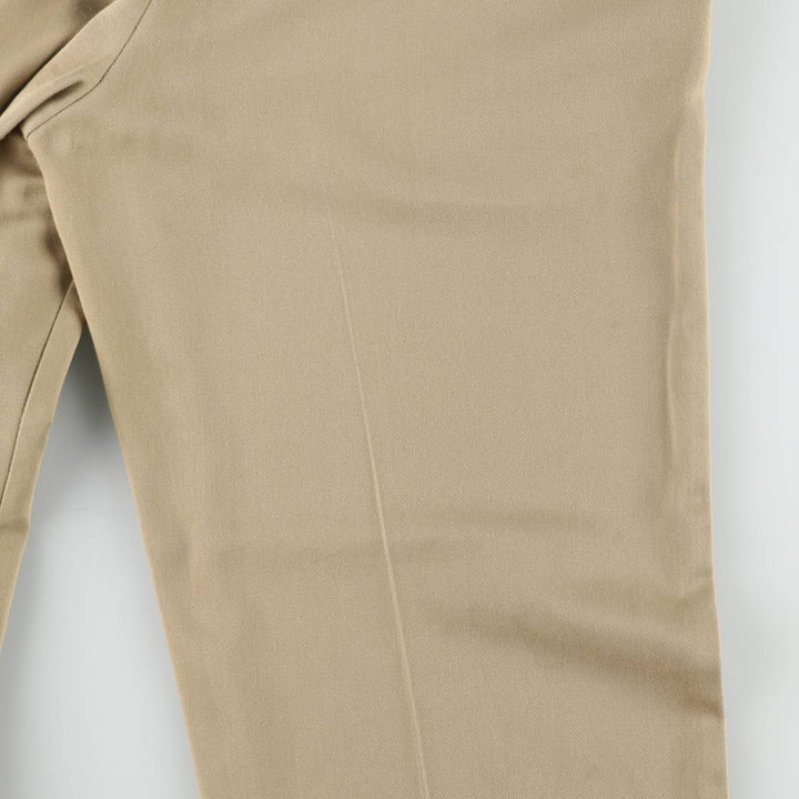 1980'S L.L.Bean Dickies Work Pants, Men's Size W33 (approx.), Vintage unclear Beige type Vintage Second Hand