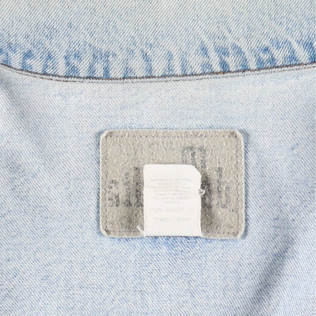 1990'S Levi's Silver Tab 77600-0704 91-B Type Denim Jacket, Men's Size L (Equivalent), Vintage cotton blue type Vintage Second Hand