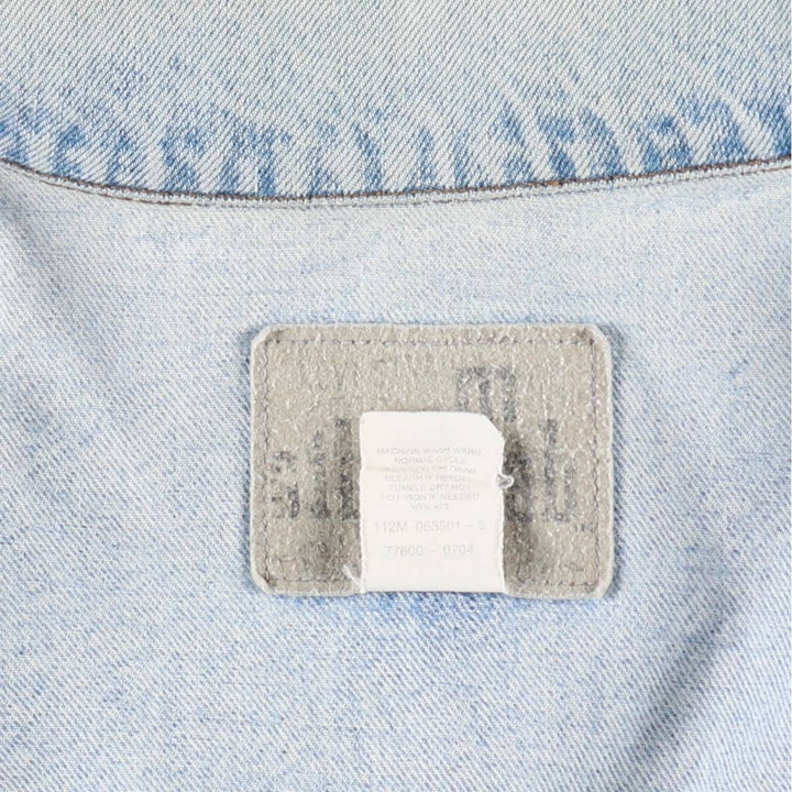 1990'S Levi's Silver Tab 77600-0704 91-B Type Denim Jacket, Men's Size L (Equivalent), Vintage cotton blue type Vintage Second Hand