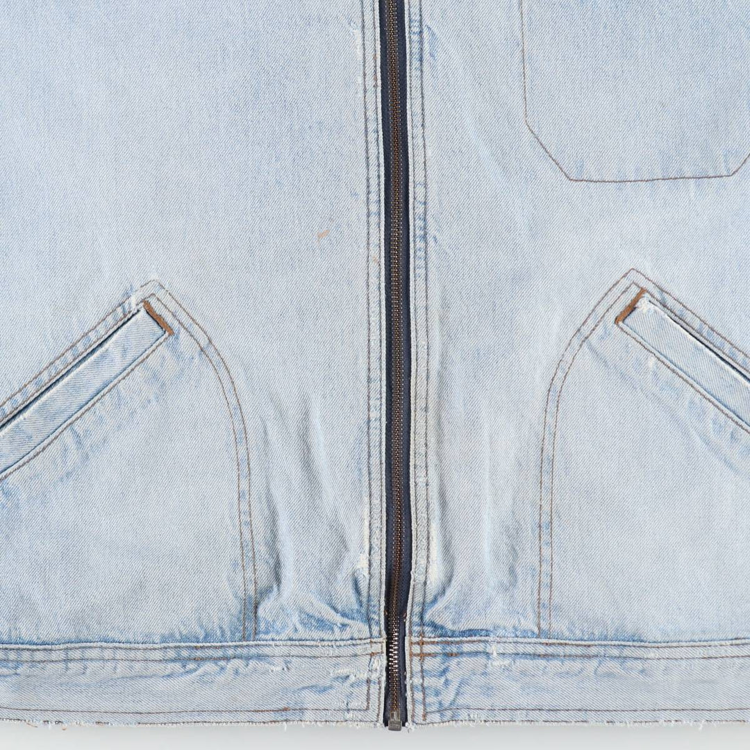1990'S Levi's Silver Tab 77600-0704 91-B Type Denim Jacket, Men's Size L (Equivalent), Vintage cotton blue type Vintage Second Hand