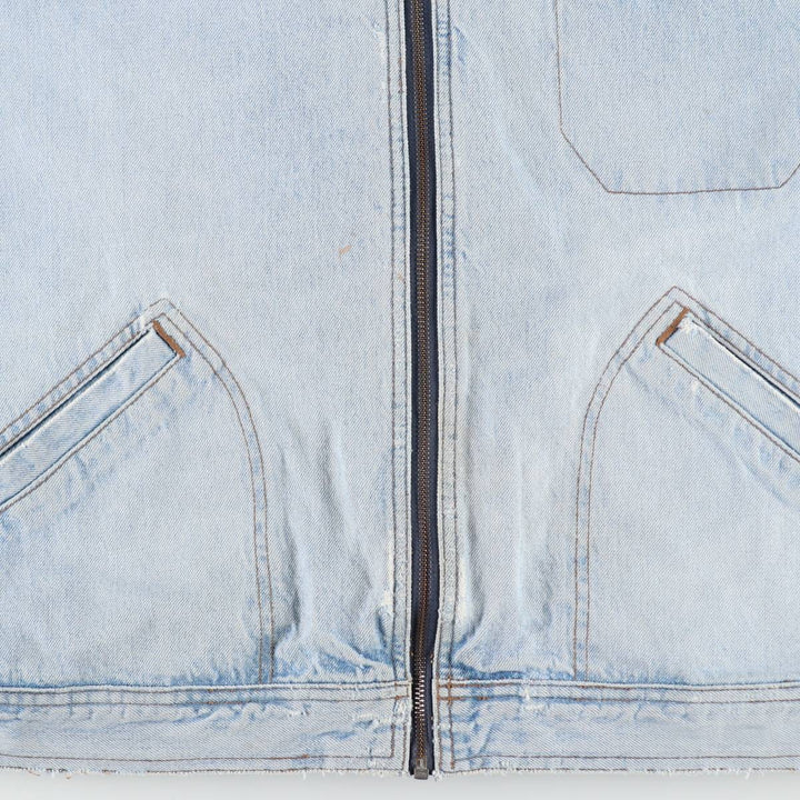 1990'S Levi's Silver Tab 77600-0704 91-B Type Denim Jacket, Men's Size L (Equivalent), Vintage cotton blue type Vintage Second Hand