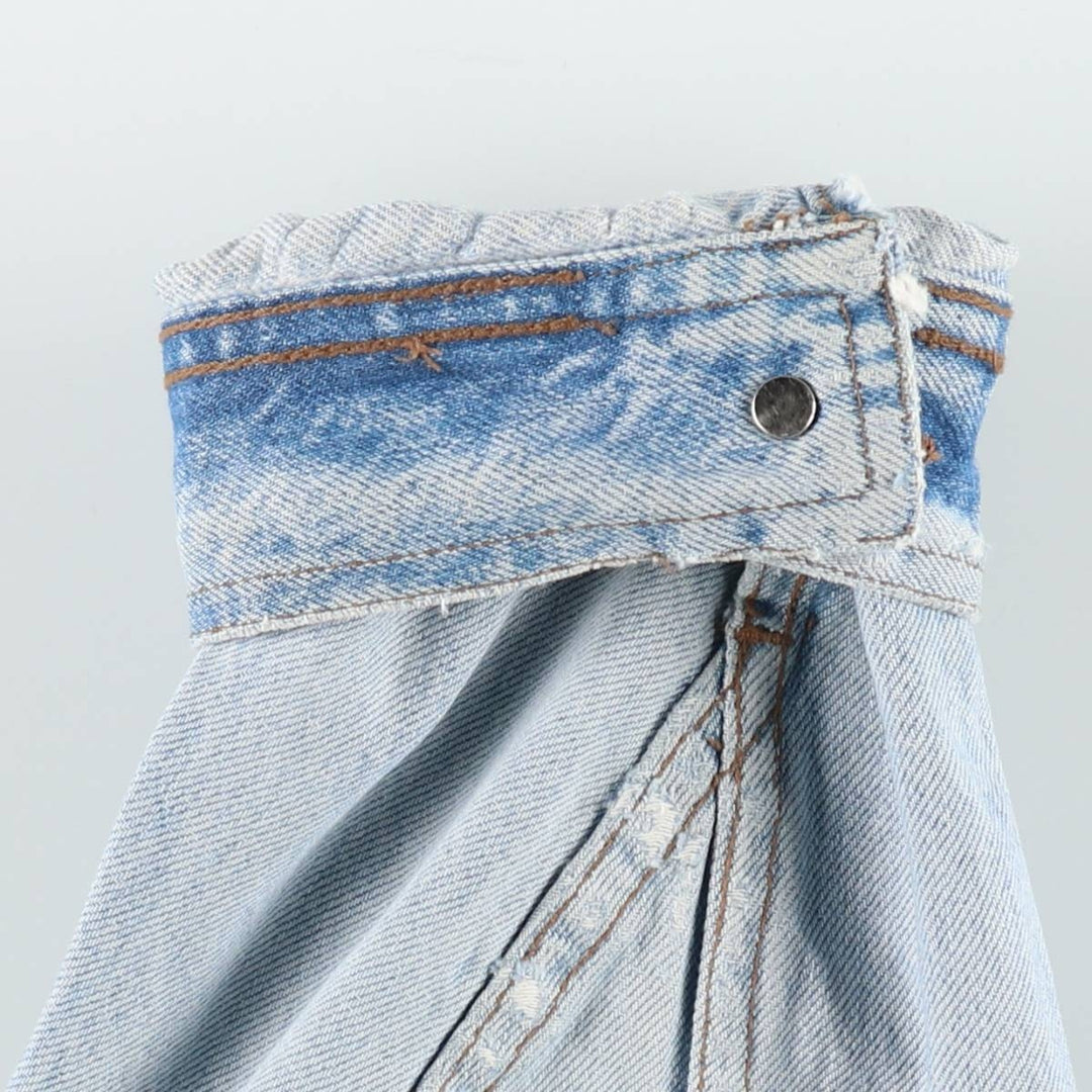 1990'S Levi's Silver Tab 77600-0704 91-B Type Denim Jacket, Men's Size L (Equivalent), Vintage cotton blue type Vintage Second Hand