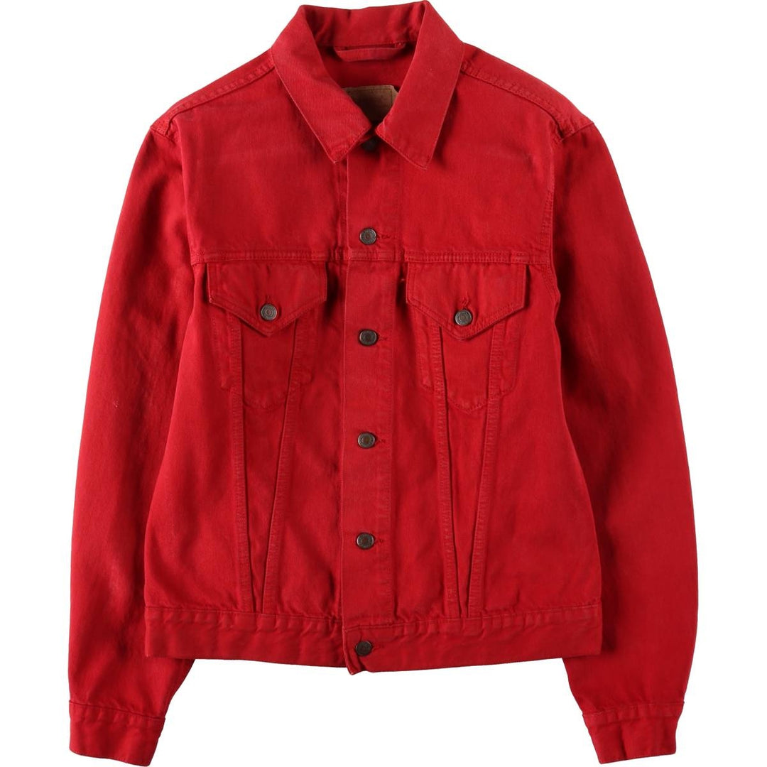 1990'S Levi's 70500-0288 Denim Jacket, Men's Size L (approx.), Vintage cotton red type Vintage Second Hand