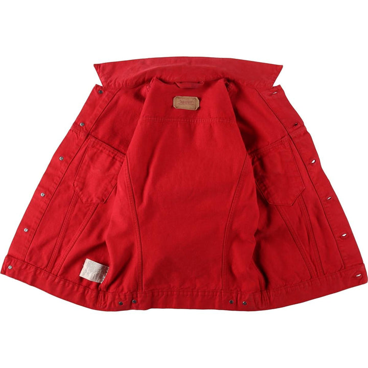 1990'S Levi's 70500-0288 Denim Jacket, Men's Size L (approx.), Vintage cotton red type Vintage Second Hand