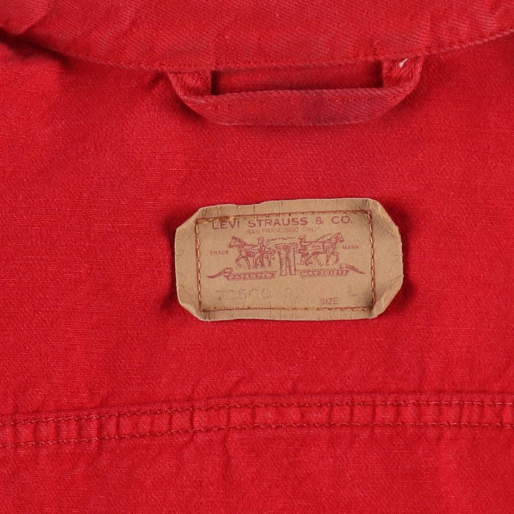 1990'S Levi's 70500-0288 Denim Jacket, Men's Size L (approx.), Vintage cotton red type Vintage Second Hand