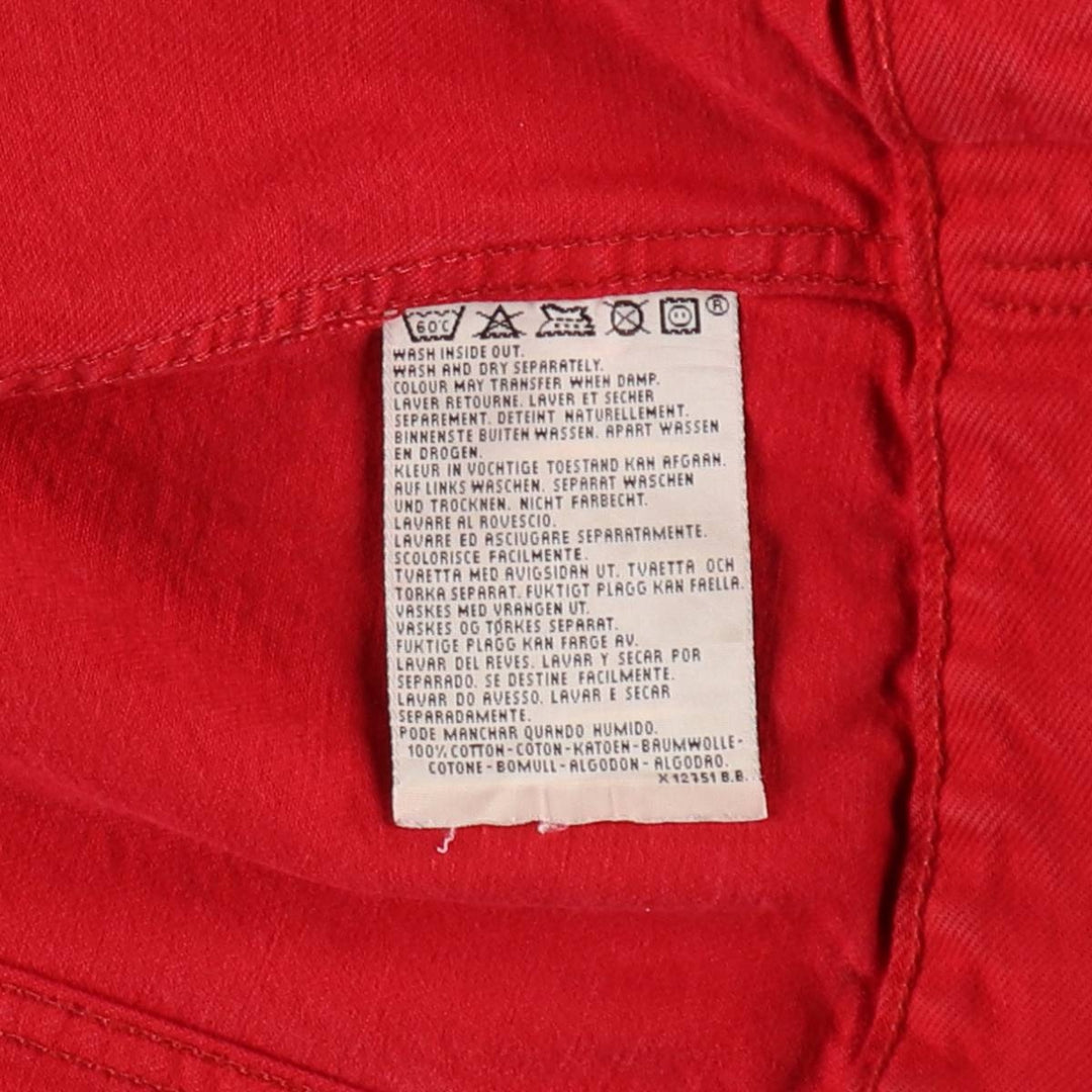 1990'S Levi's 70500-0288 Denim Jacket, Men's Size L (approx.), Vintage cotton red type Vintage Second Hand