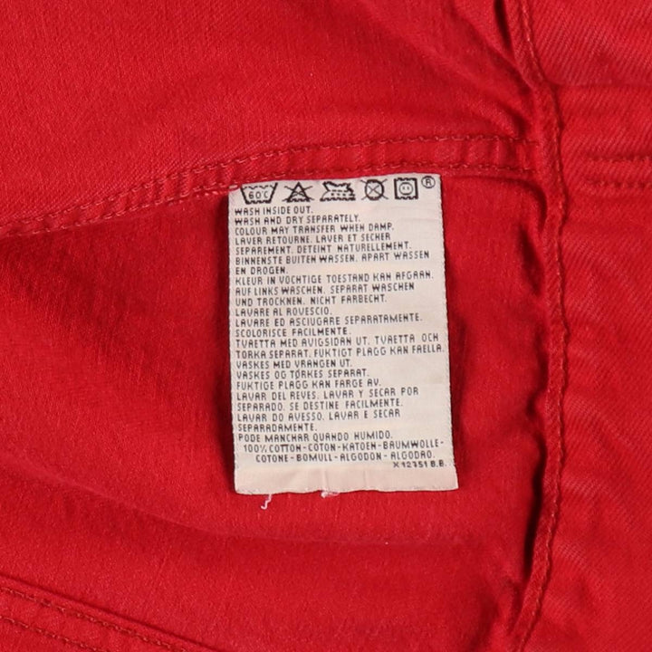 1990'S Levi's 70500-0288 Denim Jacket, Men's Size L (approx.), Vintage cotton red type Vintage Second Hand