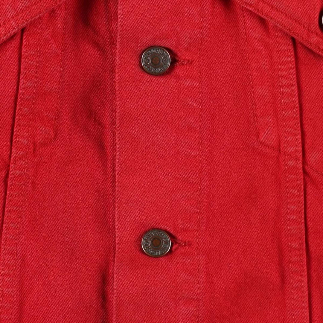 1990'S Levi's 70500-0288 Denim Jacket, Men's Size L (approx.), Vintage cotton red type Vintage Second Hand